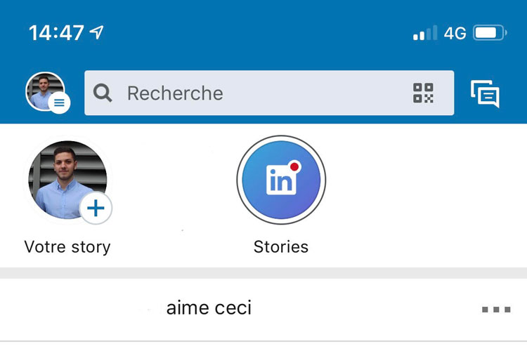 Linkedin Stories par Pixeldorado agence web Valence Montélimar.